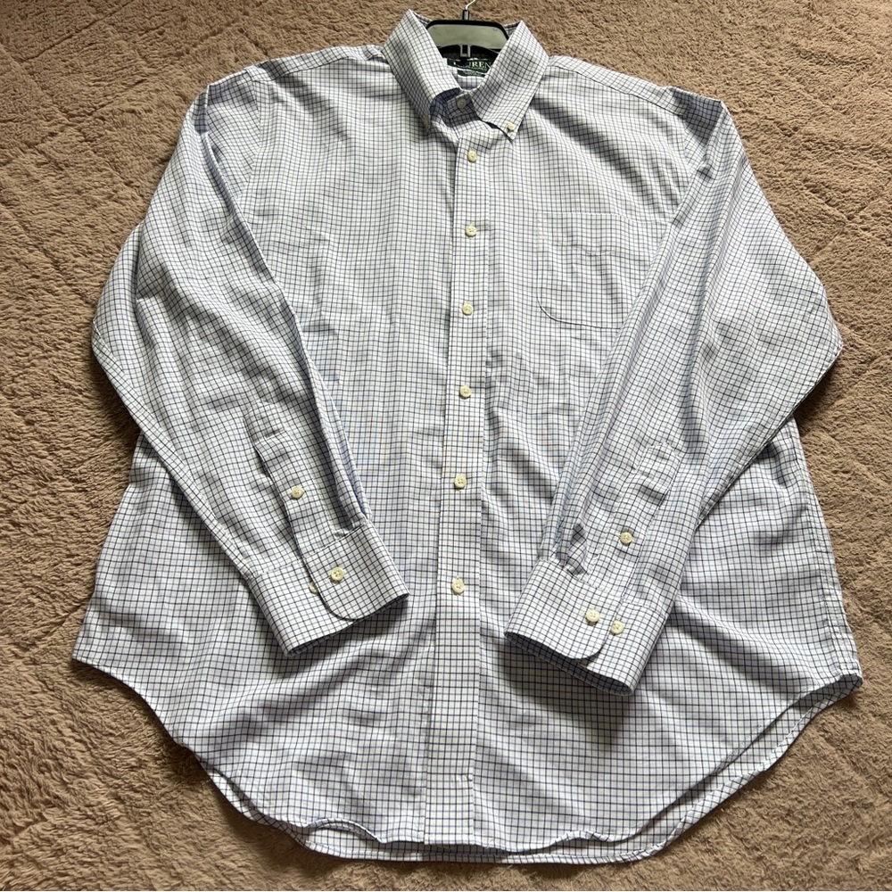 Ralph Lauren Classic Fit Non Iron Long Sleeve Button Down Men's Neck Size 16 1/2